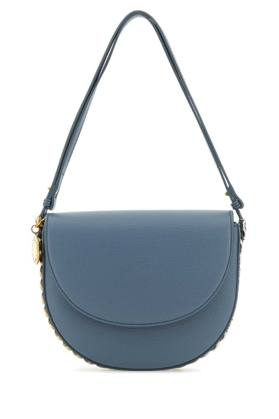 Stella Mccartney Frayme Strapped Medium Shoulder Bag In Cameo Blu