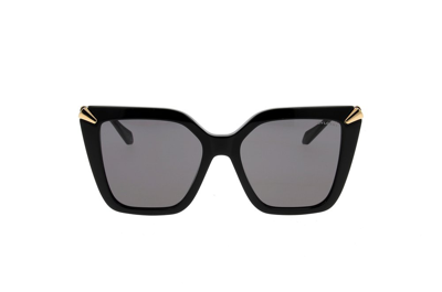 Bulgari Butterfly Frame Sunglasses In Black