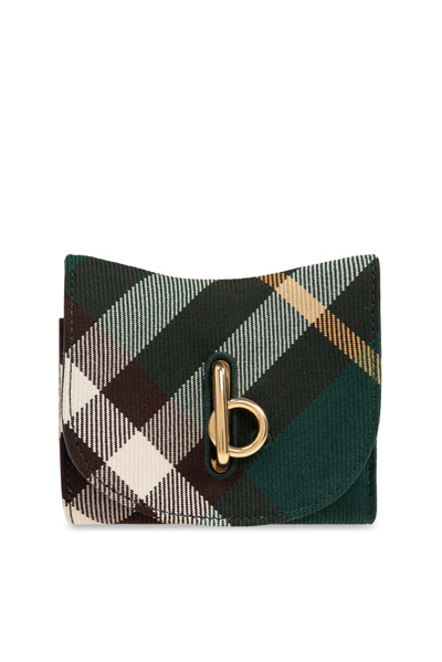 Burberry Rocking Horse Checked Tri In Green