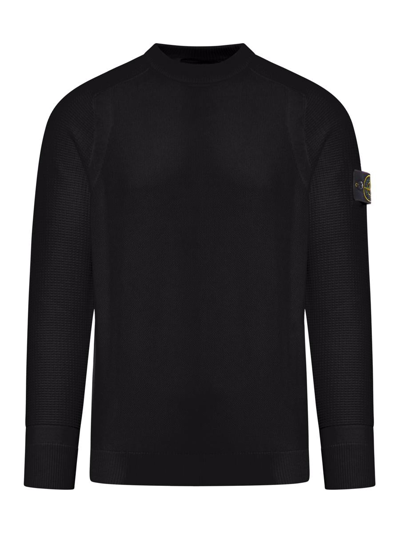 Stone Island Jumper In Black