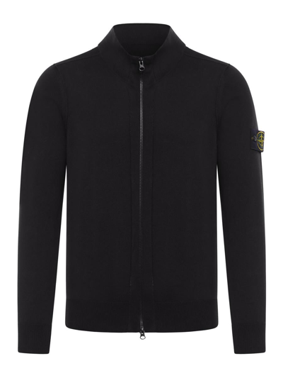 Stone Island Sweater In Black