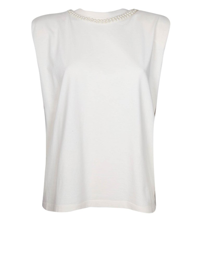 Golden Goose Deluxe Brand Embellished Sleeveless Top In White