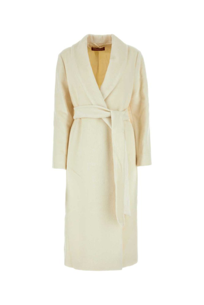 Max Mara Belted Long In White