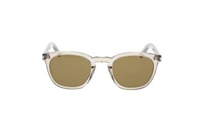 Saint Laurent Eyewear Round Frame Sunglasses In Brown