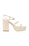 Aeyde Katalin Platform Leather Sandals In White
