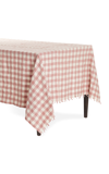HEATHER TAYLOR HOME LARGE COTTON-GINGHAM TABLECLOTH