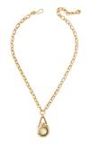 Brinker & Eliza Astor 24k Gold-plated Necklace In Gold