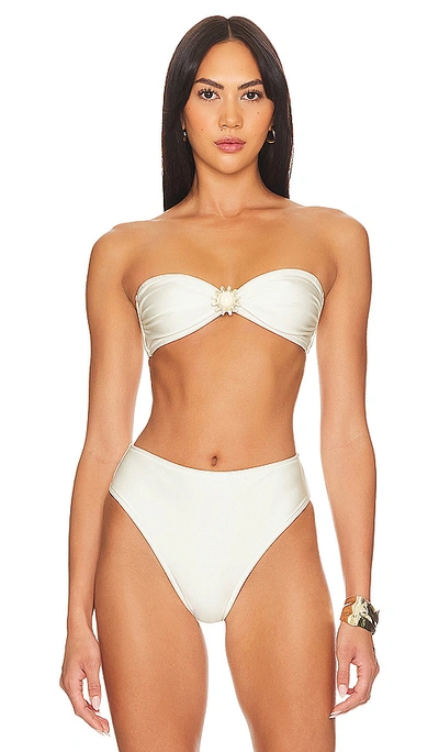 Shani Shemer Lucia Bikini Top In Cream