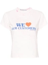 Alexander Wang We Love Our Customers-print T-shirt In White
