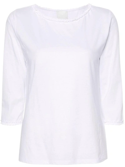 Allude Linen Top In White