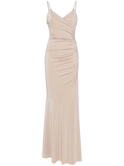 Chiara Boni La Petite Robe Sand Beige Stretch-design Dress In Neutrals