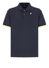 K-way Polo Vincelle Light Stretch Blu In Black