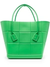 Bottega Veneta Medium Arco Shopping Tote Bag In Green