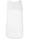 P.a.r.o.s.h Scoop Neck Tank Top In White