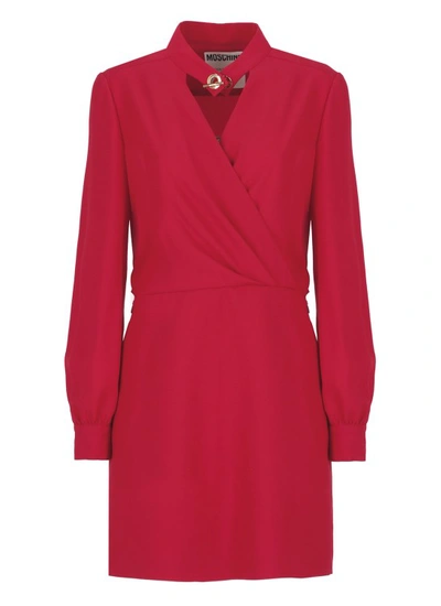 Moschino Dress With Hook In Red