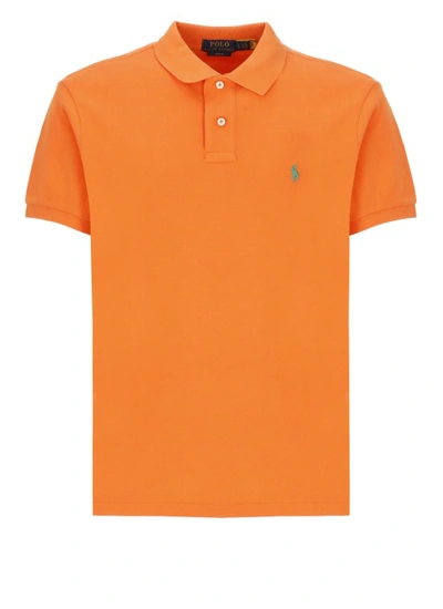 Polo Ralph Lauren Polo Pony Cotton Polo Shirt In Orange