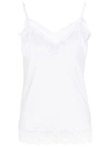 ALLUDE WHITE COTTON JERSEY TOP