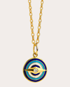 Syna Jewels Women's Chakra Evil Eye Charm Pendant In Multicolor