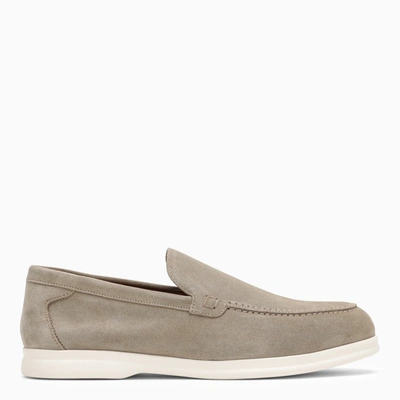 DOUCAL'S DOUCAL'S | LIGHT GREY SUEDE MOCCASIN