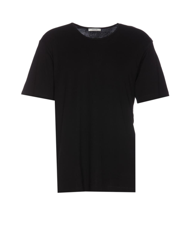 Lemaire Short-sleeved T-shirt In Black