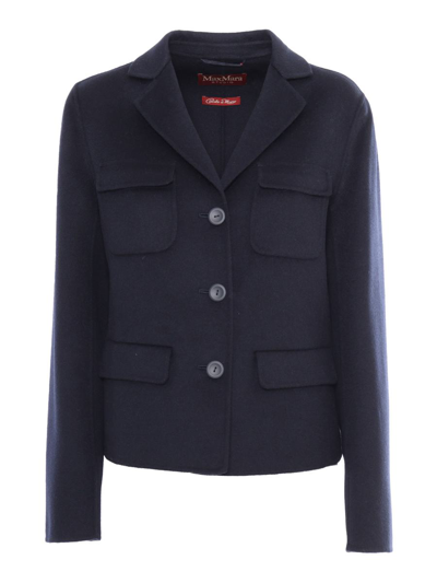 Max Mara Studio Jacket In Blue