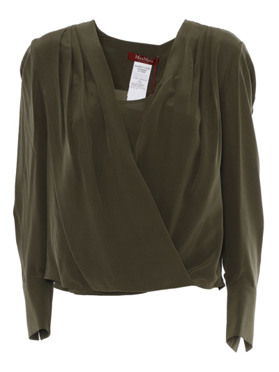 Max Mara Studio Shirt In Green