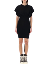 RICK OWENS DRKSHDW RICK OWENS DRKSHDW CINCHED S/L TOMMY MINI DRESS