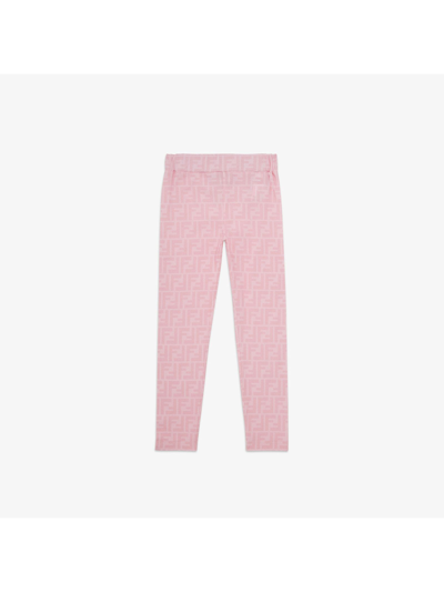 Fendi Kids' Pink Jersey Junior Leggings