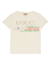 GUCCI GUCCI KIDS T-SHIRTS AND POLOS WHITE