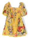 Zimmermann Alight Floral Cotton Dress In Multicolour