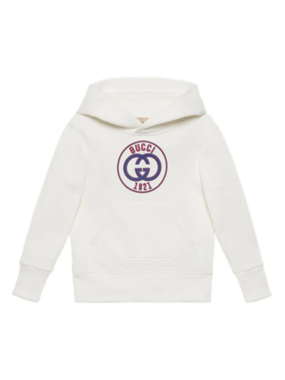 Gucci Kids' Off-white Cotton Hoodie