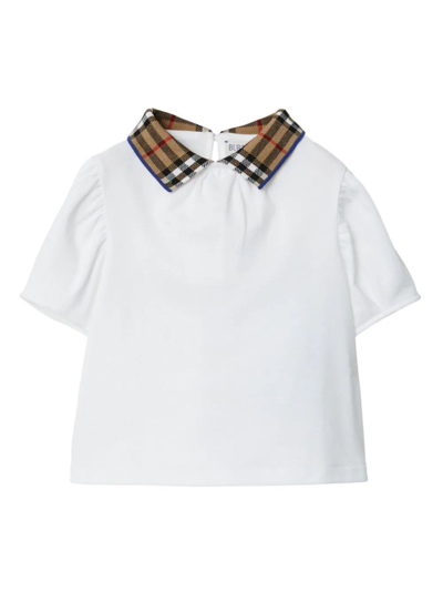 Burberry Kids T-shirts And Polos White