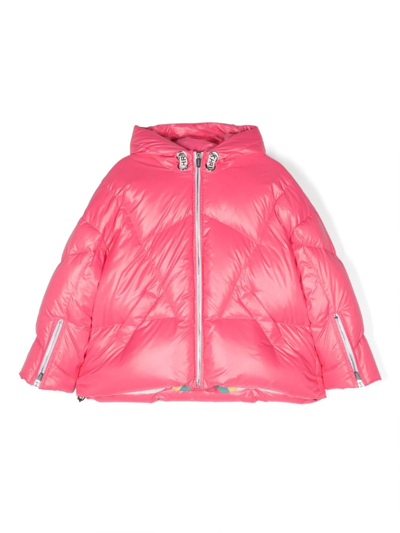 Khrisjoy Kids' Quilted Nylon Down Jacket In Pink