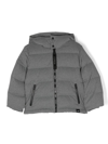 Aspesi Padded Hooded Jacket In Grey