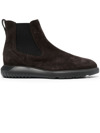 Hogan Elasticated Side-panel Boots In Brown