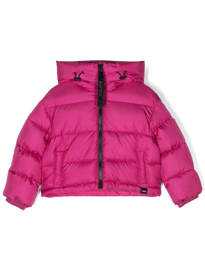 Aspesi Kids' Padded Hooded Jacket In Pink