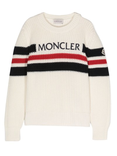 Moncler Kids' White Wool Jumper