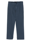 Fay Slim-cut Cotton Chino Trousers In Blue