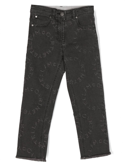 Stella Mccartney Kids' Cotton Jeans In Black