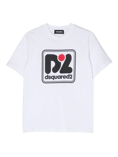 DSQUARED2 DSQUARED2 T-SHIRTS AND POLOS WHITE