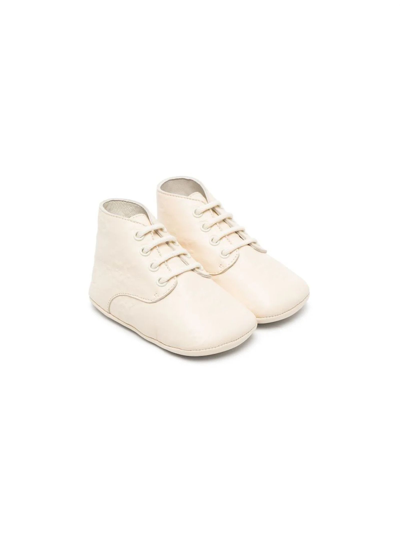 Gucci Kids' Ivory White Calf Leather Shoes