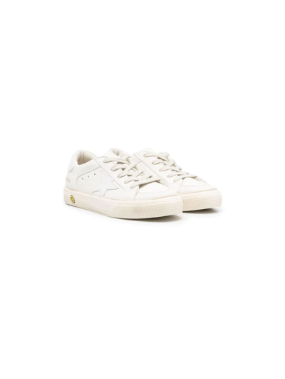 Golden Goose Kids' White Calf Leather Sneakers