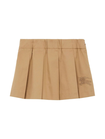 Burberry Kids' Beige Cotton Skirt