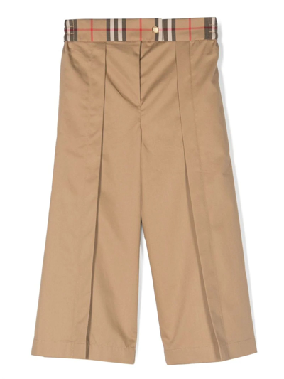 BURBERRY BURBERRY KIDS TROUSERS BEIGE