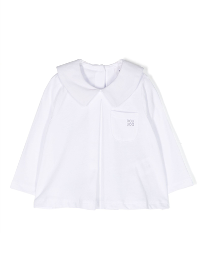 Douuod Kids' White Cotton Shirt