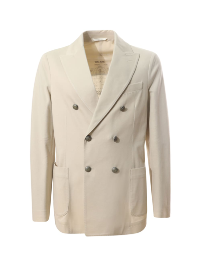 Circolo 1901 Circolo Double-breasted Jacket In Beige