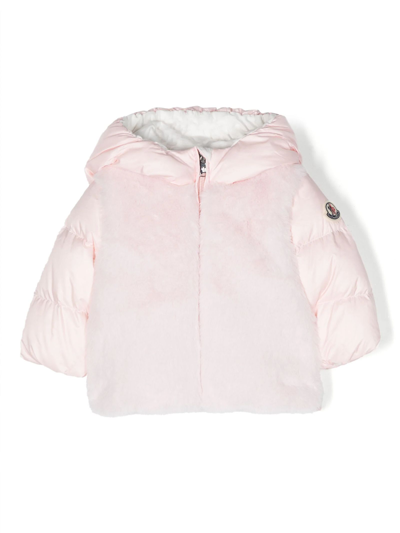 Moncler Kids' Pink Polyester Jacket