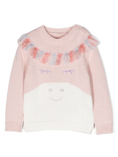 Stella Mccartney Kids' Pink Cotton Jumper