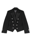 Balmain Double-breasted Wool Blazer In Black