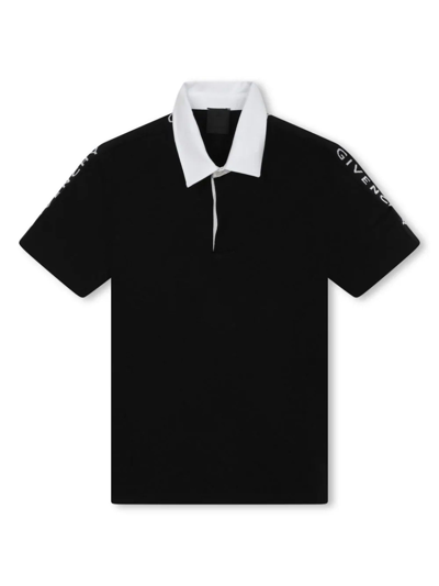 Givenchy Kids T-shirts And Polos Black In Nero